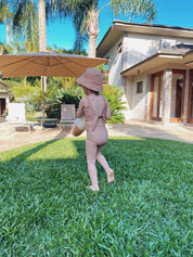 Chapéu Bucket Hat Infantil Unissex Estampado UV50+ MiniMalista | Liso Mocha - MiniMalista Baby - 0, 0.3, b2b, black-friday, Calor, com-desconto-mm10, Menina, Menino, SALE-FINAL, tabela-tamanho-chapéu, Verão -bebê-minimalista-estiloso