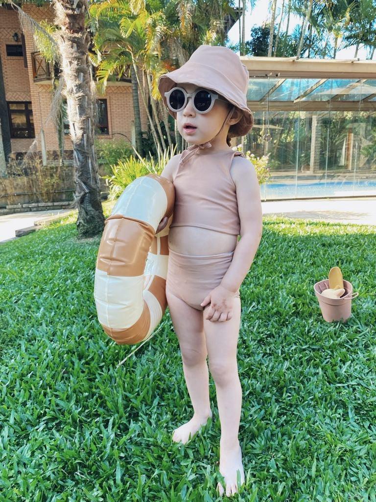 Chapéu Bucket Hat Infantil Unissex Estampado UV50+ MiniMalista | Liso Mocha - MiniMalista Baby - 0, 0.3, b2b, black-friday, Calor, com-desconto-mm10, Menina, Menino, SALE-FINAL, tabela-tamanho-chapéu, Verão -bebê-minimalista-estiloso