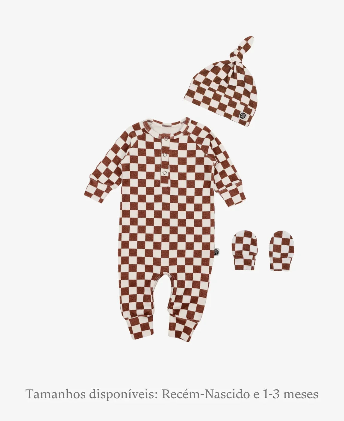Kit Bebê Macacão Minimalista 3 peças | Racer Oak