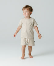 Conjunto Camiseta e Bermuda Infantil Menino | Liso Sand