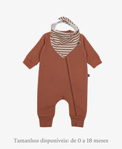 Conjunto Bebê Macacão + Babador | Chutney e Listrinhas