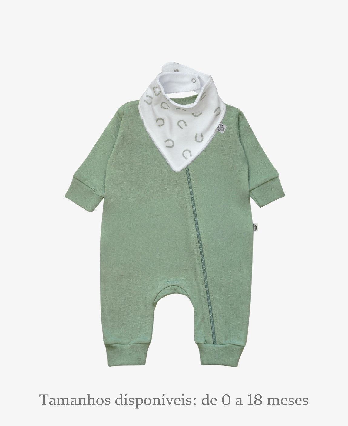 Conjunto Bebê Macacão + Babador | Lucky e Sage
