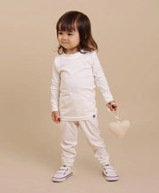 Conjunto Pijama Infantil Unissex Manga Longa MiniMalista | Liso Branco Off - MiniMalista Baby - Ano Novo, anonovo, b2b, Frio, Kids, Menina, Neutro, new, Reveillon, Unissex -bebê-minimalista-estiloso