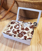 Kit Presente Saída de Maternidade Bebê 4 peças | Fall - Com Caixa Presente