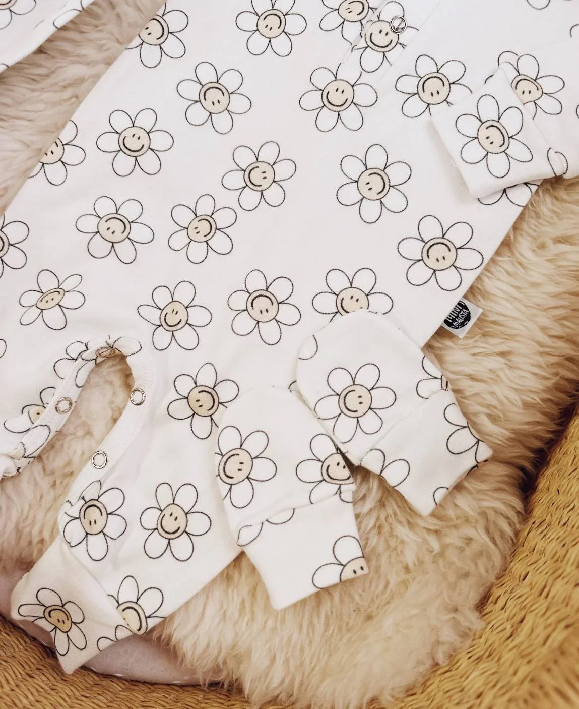 Kit Presente Saída de Maternidade Bebê 4 peças | Flower Power