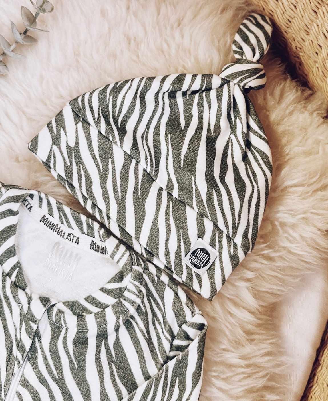 Kit Presente Saída de Maternidade Bebê 4 peças | Zebra