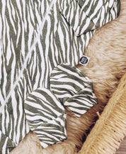 Kit Presente Saída de Maternidade Bebê 4 peças | Zebra - Com Caixa Presente