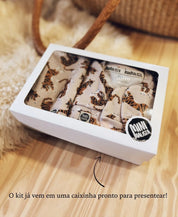Kit Presente Saída de Maternidade Bebê 4 peças | Tiger
