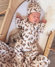 Kit Presente Saída de Maternidade Bebê 4 peças | Tiger - Com Caixa Presente