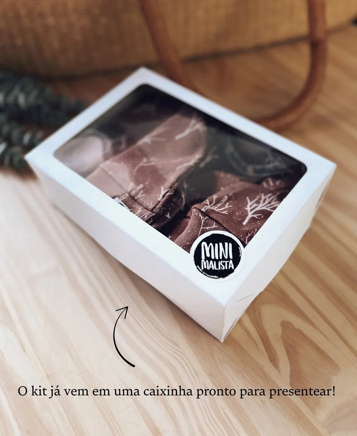 Kit Presente Saída de Maternidade Bebê 4 peças | Twig