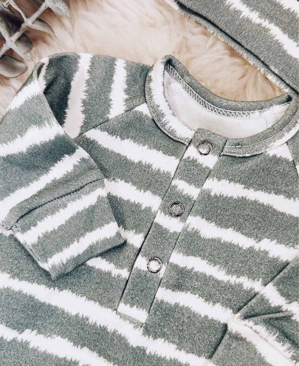 Kit Presente Saída de Maternidade Bebê 4 peças | Tie Dye - Com Caixa Presente