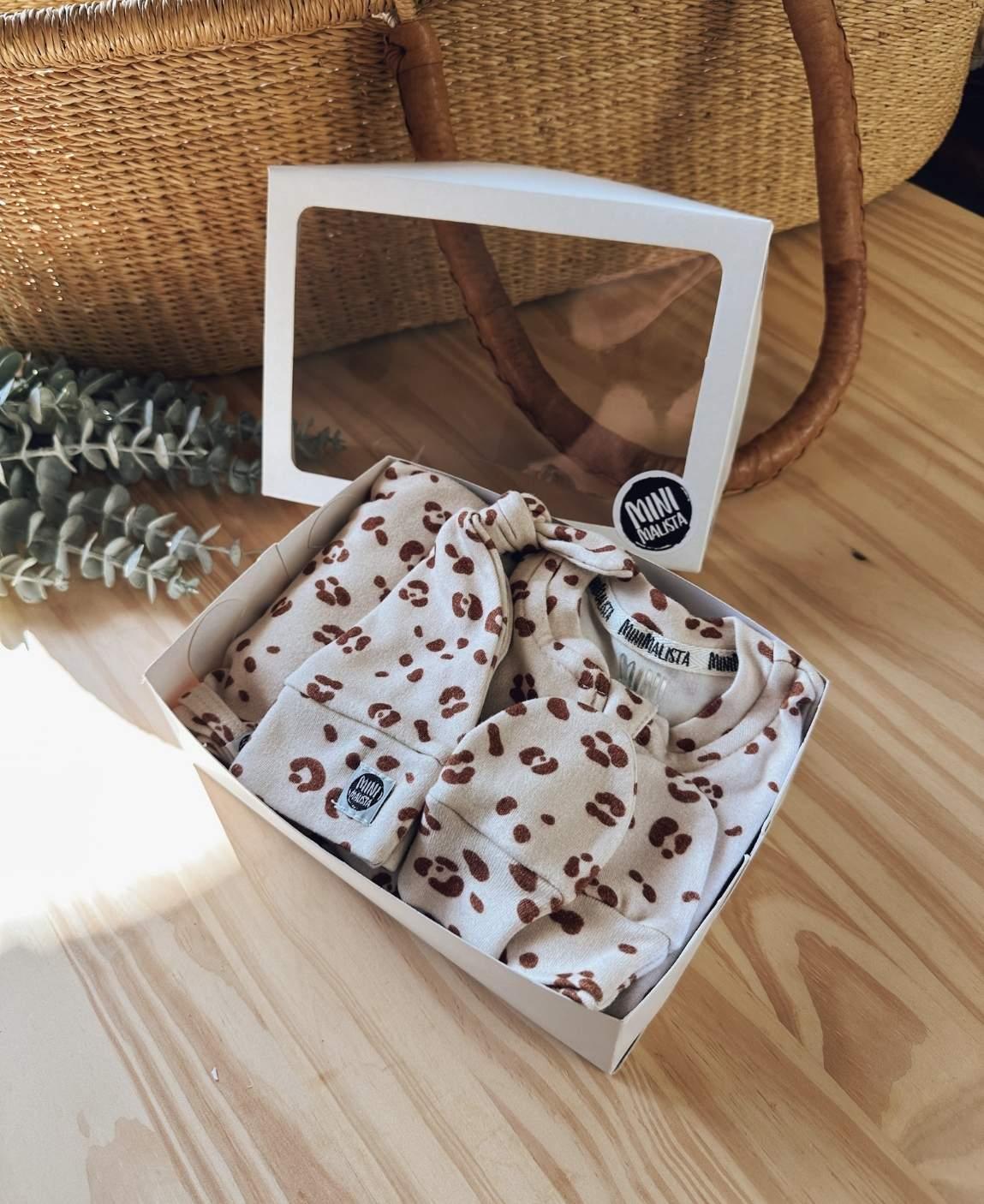Kit Presente Saída de Maternidade Bebê 4 peças | Jaguar