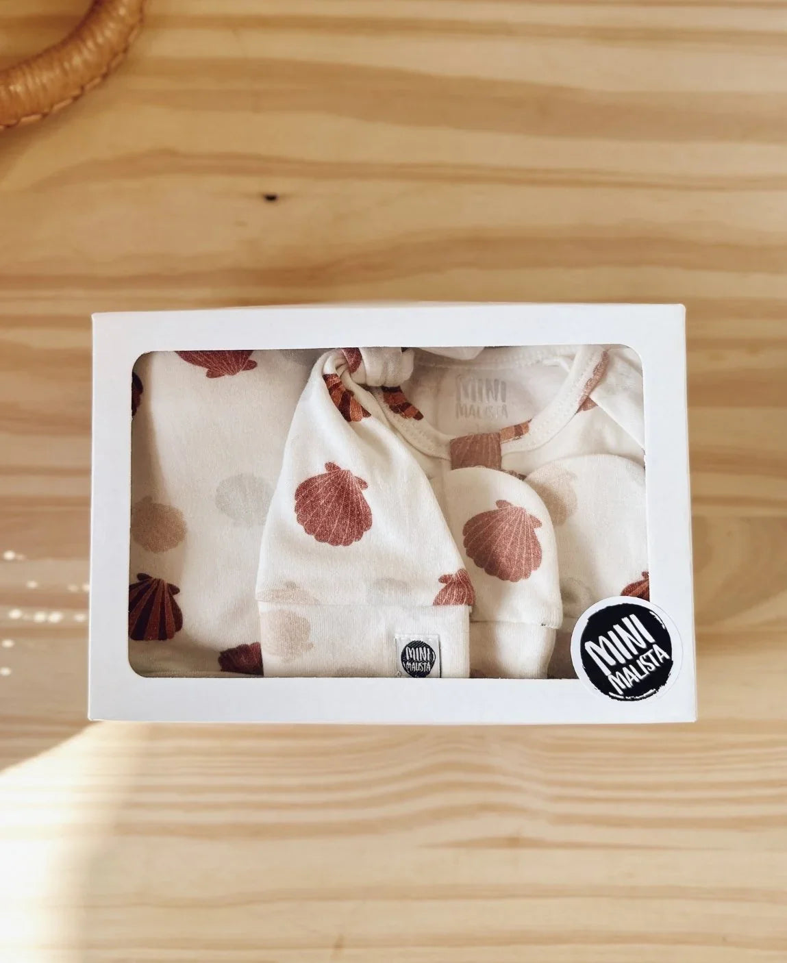 Kit Presente Saída de Maternidade Bebê 4 peças | Seashell