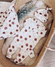 Kit Presente Saída de Maternidade Bebê 4 peças | Seashell - Com Caixa Presente