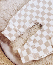 Kit Presente Saída de Maternidade Bebê 4 peças | Racer Beige  - Com Caixa Presente