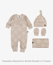 Kit Presente Saída de Maternidade Bebê 4 peças | Smiley