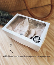 Kit Presente Saída de Maternidade Bebê 4 peças | Smiley
