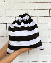 Embalagem de Presente Bolsa Listras MiniMalista com Cadarço + Cartão - MiniMalista Baby - 0, com-desconto-mm10, Menino, Neutro, Unissex -bebê-minimalista-estiloso