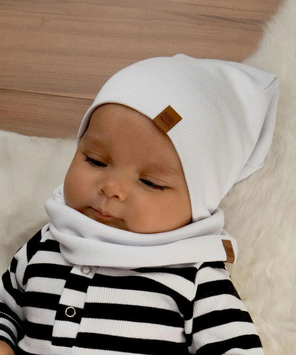 Gorro Infantil Canelado Unissex MiniMalista Liso Branco Algodão - MiniMalista Baby - 0.25, 0.3, anonovo, b2b, black-friday, com-desconto-mm10, Frio, Menina, Neutro, Unissex, Winter Sale 30% -bebê-minimalista-estiloso