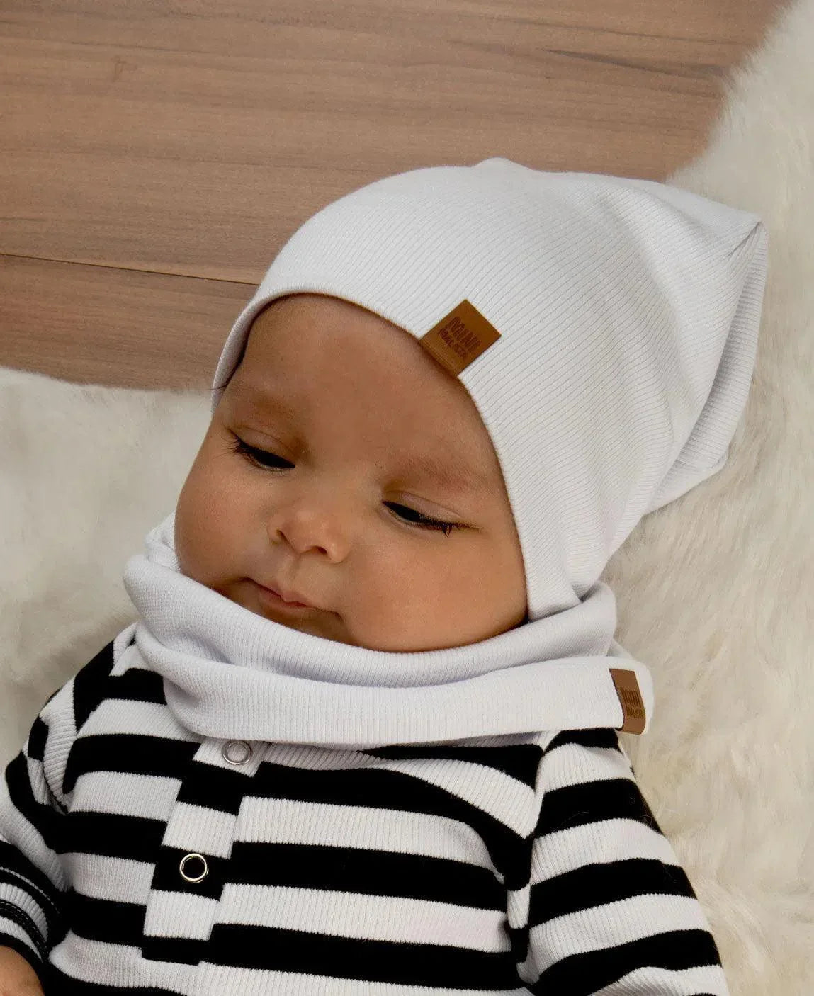 Gorro Infantil Canelado Unissex MiniMalista Liso Branco Algodão - MiniMalista Baby - 0.25, 0.3, anonovo, b2b, black-friday, com-desconto-mm10, Frio, Menina, Neutro, Unissex, Winter Sale 30% -bebê-minimalista-estiloso