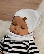 Gorro Infantil Canelado Unissex MiniMalista Liso Branco Algodão - MiniMalista Baby - 0.25, 0.3, anonovo, b2b, black-friday, com-desconto-mm10, Frio, Menina, Neutro, Unissex, Winter Sale 30% -bebê-minimalista-estiloso