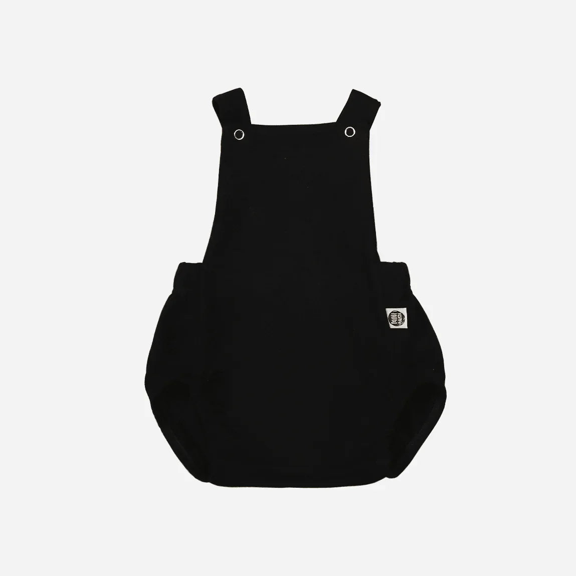 Jardineira de Bebê Unissex MiniMalista | Liso Preto - MiniMalista Baby - 0.2, 0.3, b2b, Baby, black-friday, Calor, com-desconto-mm10, Menino, SALE-FINAL, tab-tam-jardineiras, ultimas-peças, Verão -bebê-minimalista-estiloso
