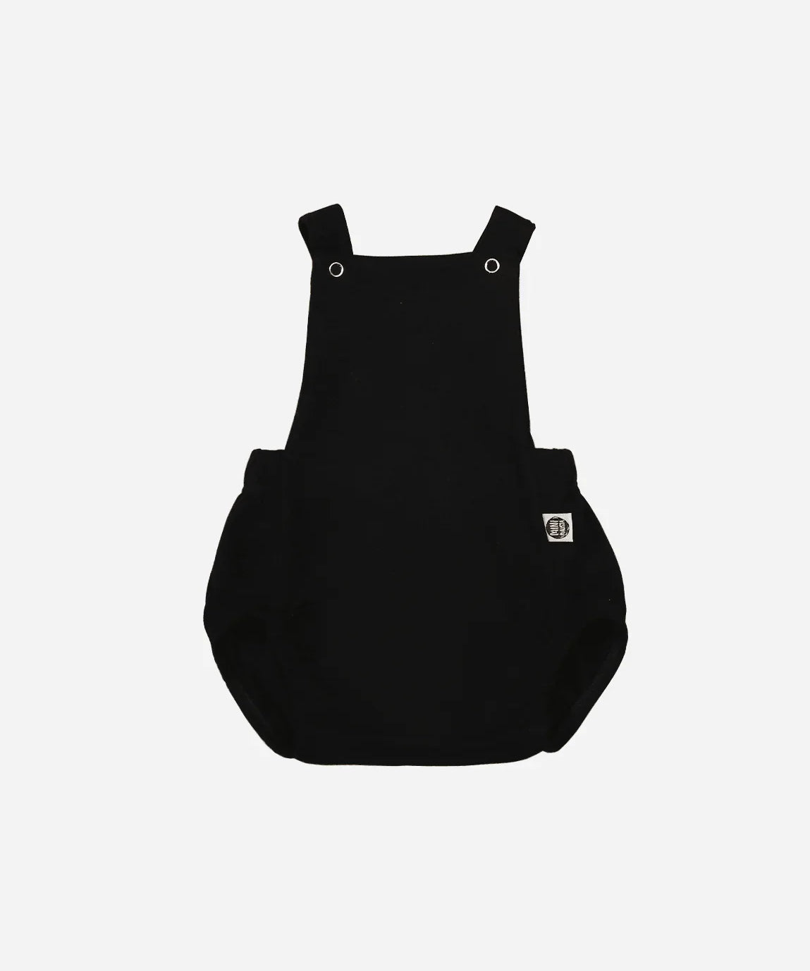 Jardineira de Bebê Unissex MiniMalista | Liso Preto - MiniMalista Baby - 0.2, 0.3, b2b, Baby, black-friday, Calor, com-desconto-mm10, Menino, SALE-FINAL, tab-tam-jardineiras, ultimas-peças, Verão -bebê-minimalista-estiloso