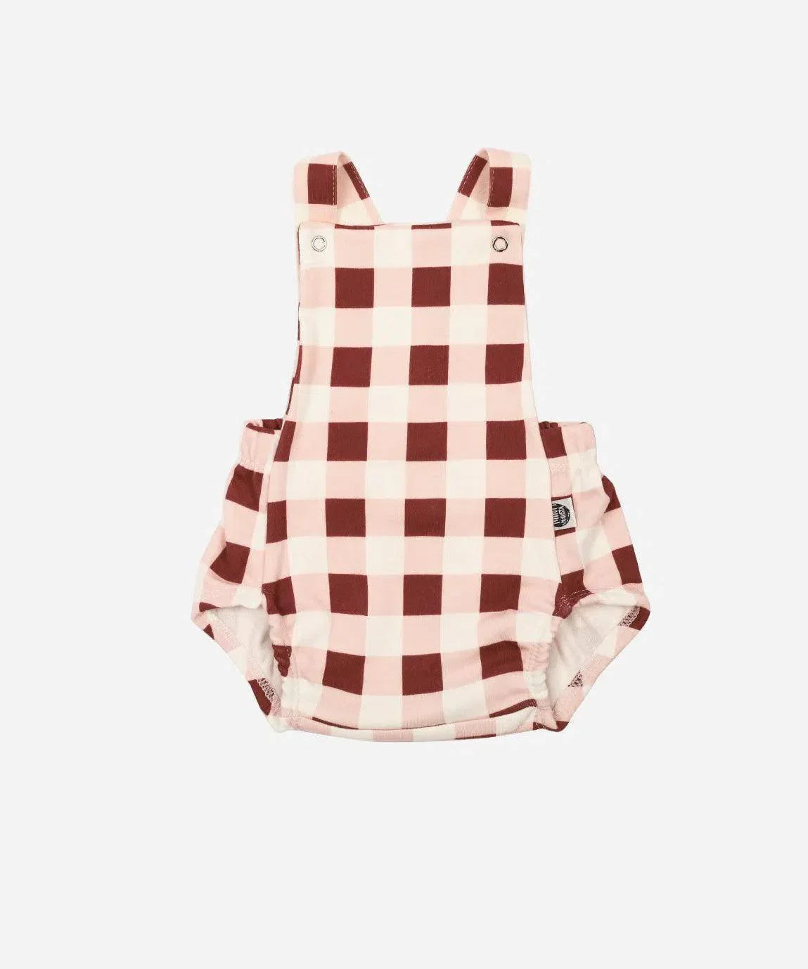 Jardineira de Bebê Unissex Vichy Wine - MiniMalista Baby - 0, b2b, Baby, Calor, Christmas, com-desconto-mm10, Menina, natal, outlet, SALE-FINAL, tab-tam-jardineiras, Verão, Xmas -bebê-minimalista-estiloso
