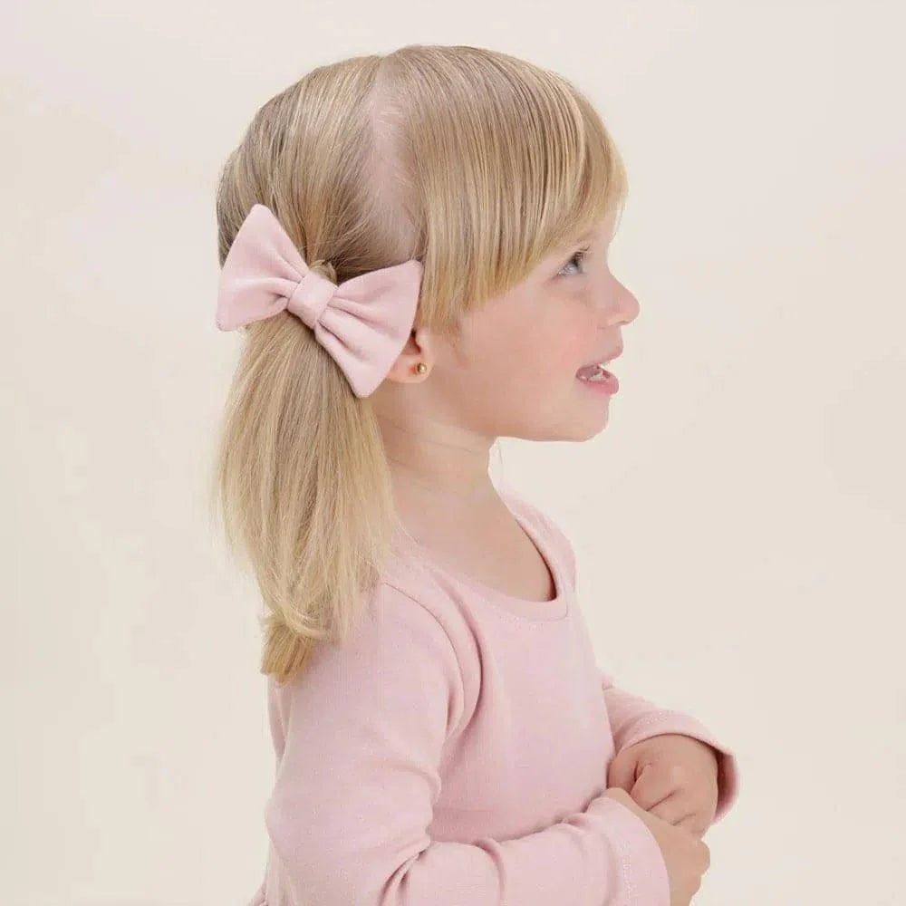 Laço de Cabelo com Clip MiniMalista | Liso Mystic Rose - MiniMalista Baby - 0.3, 0.4, b2b, Baby, black-friday, com-desconto-mm10, laço-clip, Meia Estação, Menina, Winter Sale 40% -bebê-minimalista-estiloso