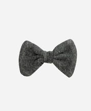 Laço de Malha com Clip de Cabelo | Mescla Escuro - MiniMalista Baby - 0.3, b2b, Baby, black-friday, com-desconto-mm10, laço-clip, Meia Estação, Menina -bebê-minimalista-estiloso