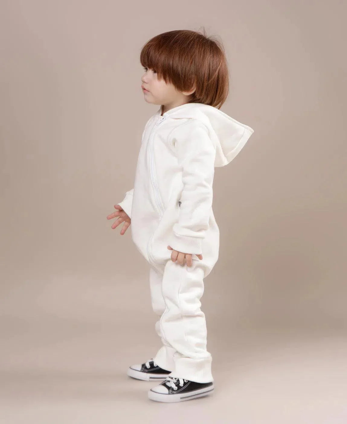 Macacão Bebê Capuz e Ziper Moletom Unissex MiniMalista | Liso Branco Off - MiniMalista Baby - 0.4, Ano Novo, anonovo, b2b, Baby, black-friday, com-desconto-mm10, Frio, Menino, Neutro, new, Reveillon, tab-tam-macacao-capuz-1, Unissex, Winter Sale 20% -bebê-minimalista-estiloso