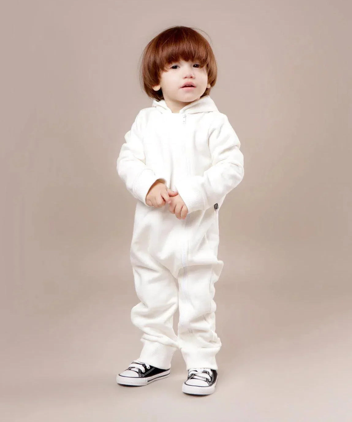 Macacão Bebê Capuz e Ziper Moletom Unissex MiniMalista | Liso Branco Off - MiniMalista Baby - 0.4, Ano Novo, anonovo, b2b, Baby, black-friday, com-desconto-mm10, Frio, Menino, Neutro, new, Reveillon, tab-tam-macacao-capuz-1, Unissex, Winter Sale 20% -bebê-minimalista-estiloso