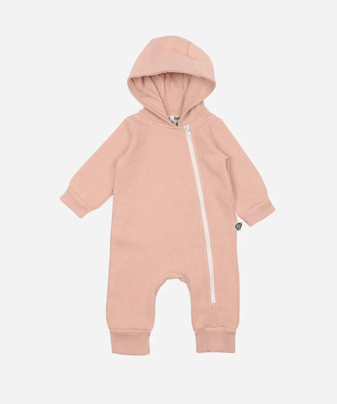 Macacão Bebê Capuz e Ziper Moletom Unissex MiniMalista | Liso Mystic Rose - MiniMalista Baby - 0.4, b2b, Baby, black-friday, com-desconto-mm10, Frio, Menina, tab-tam-macacao-capuz-1, Winter Sale 40% -bebê-minimalista-estiloso