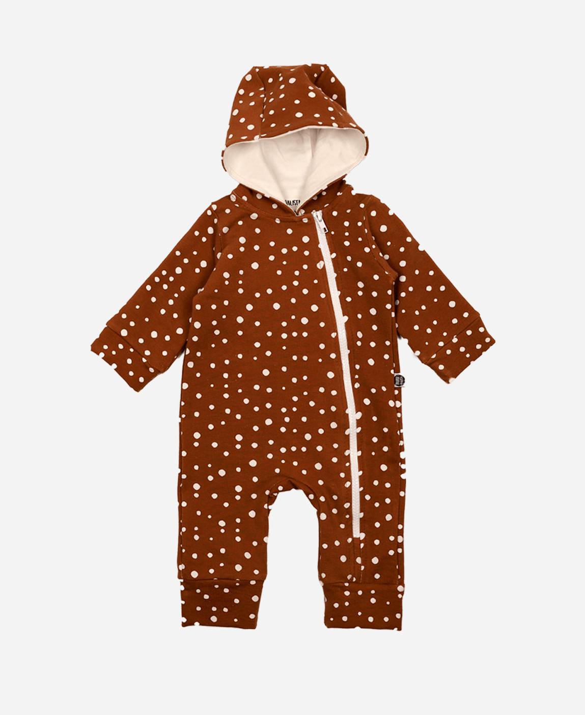 Macacão Bebê Capuz e Ziper Unissex Moletinho Bambi - MiniMalista Baby - b2b, Baby, Frio, Menina, Menino, outlet -bebê-minimalista-estiloso