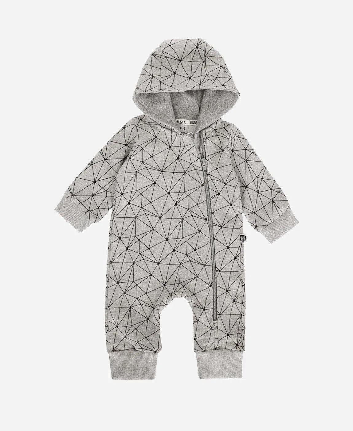Macacão Bebê Capuz e Ziper Unissex Moletom Peluciado | Satellite Mescla - MiniMalista Baby - 0.5, b2b, Baby, black-friday, com-desconto-mm10, Frio, Menino, Neutro, SALE-FINAL, tab-tam-macacao-capuz-1, Unissex, Winter Sale 40% -bebê-minimalista-estiloso