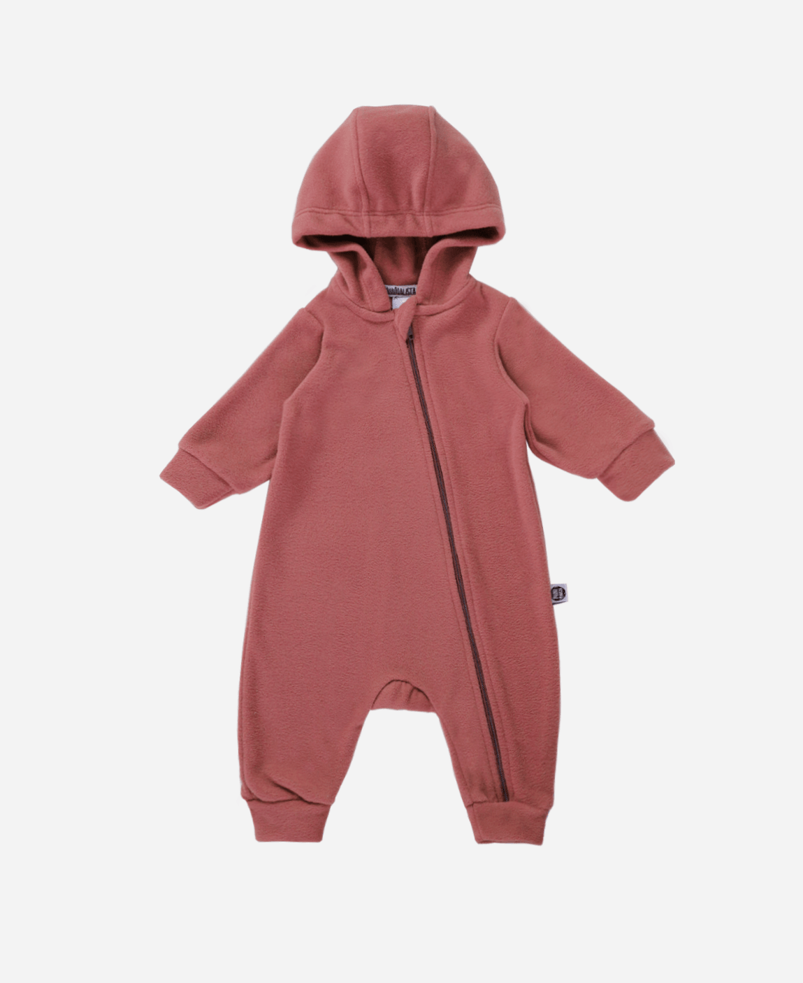 Macacão Bebê Inverno Soft MiniMalista Liso Dark Rose - MiniMalista Baby - b2b, Baby, com-desconto-mm10, Frio, Menina, tab-tam-blusão-soft-bebe -bebê-minimalista-estiloso