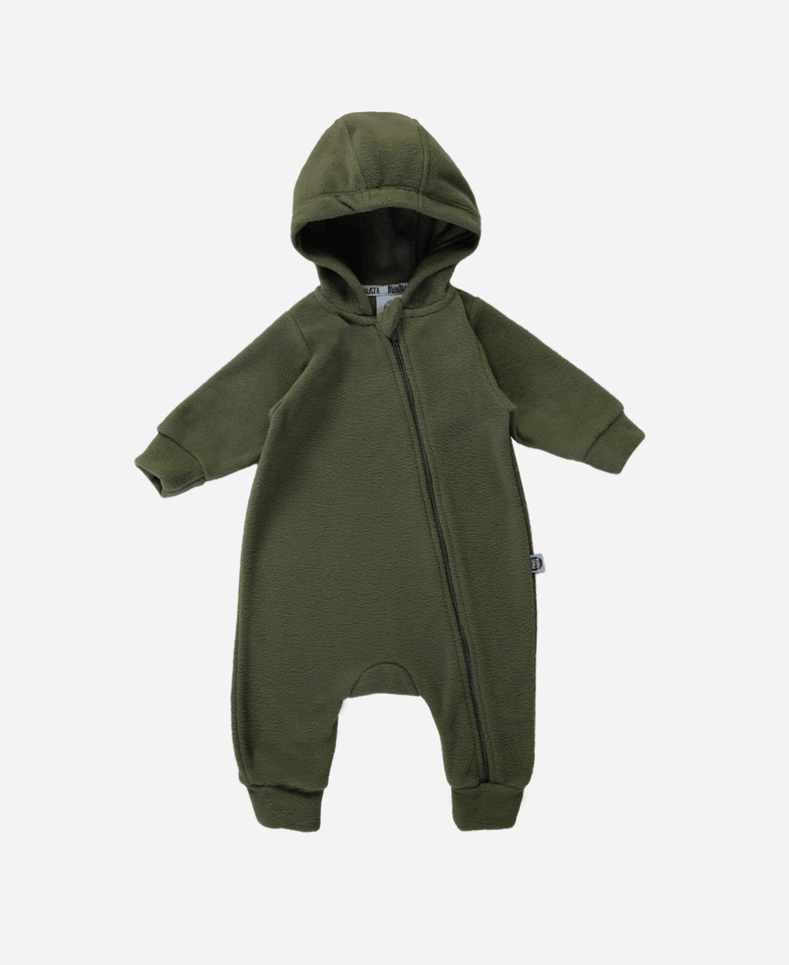 Macacão Bebê Inverno Soft MiniMalista Liso Jungle Green - MiniMalista Baby - b2b, Baby, Christmas, com-desconto-mm10, Frio, Menino, Natal, tab-tam-blusão-soft-bebe, Xmas -bebê-minimalista-estiloso