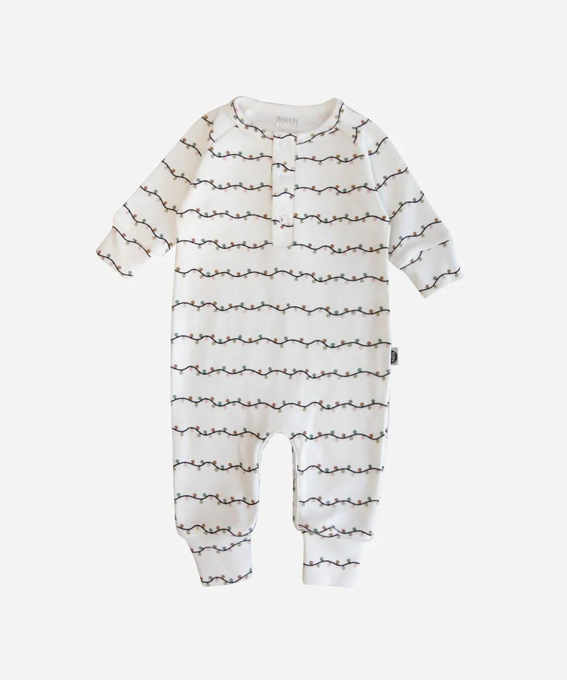 Macacão de Bebê Raglan Botões Unissex | Lights - MiniMalista Baby - 0, 2macacoespor199, Ano Novo, b2b, Baby, Christmas, com-desconto-mm10, Meia Estação, Menina, natal, Neutro, Reveillon, tab-tam-mac-botões, Unissex, Xmas -bebê-minimalista-estiloso