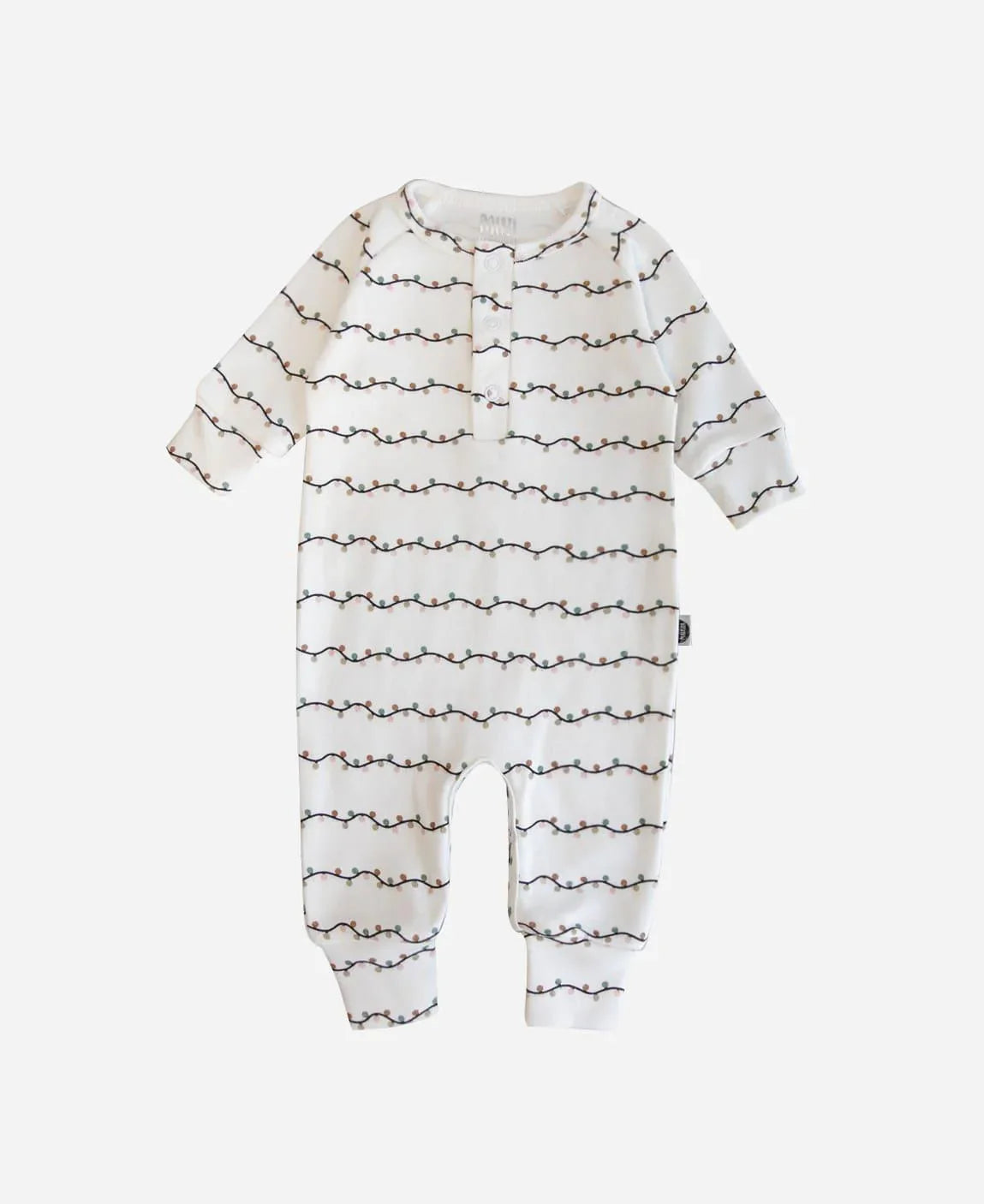 Macacão de Bebê Raglan Botões Unissex | Lights - MiniMalista Baby - 0, 2macacoespor199, Ano Novo, b2b, Baby, Christmas, com-desconto-mm10, Meia Estação, Menina, natal, Neutro, Reveillon, tab-tam-mac-botões, Unissex, Xmas -bebê-minimalista-estiloso