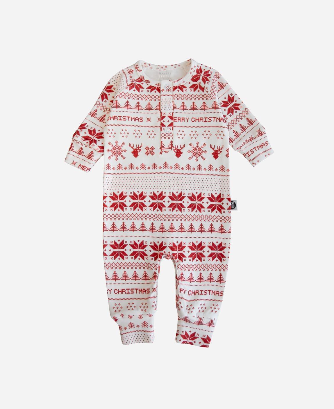 Macacão de Bebê Raglan Botões Unissex Xmas Tricot - MiniMalista Baby - b2b, Baby, Christmas, com-desconto-mm10, Meia Estação, natal, Neutro, tab-tam-mac-botões, Unissex, Xmas -bebê-minimalista-estiloso