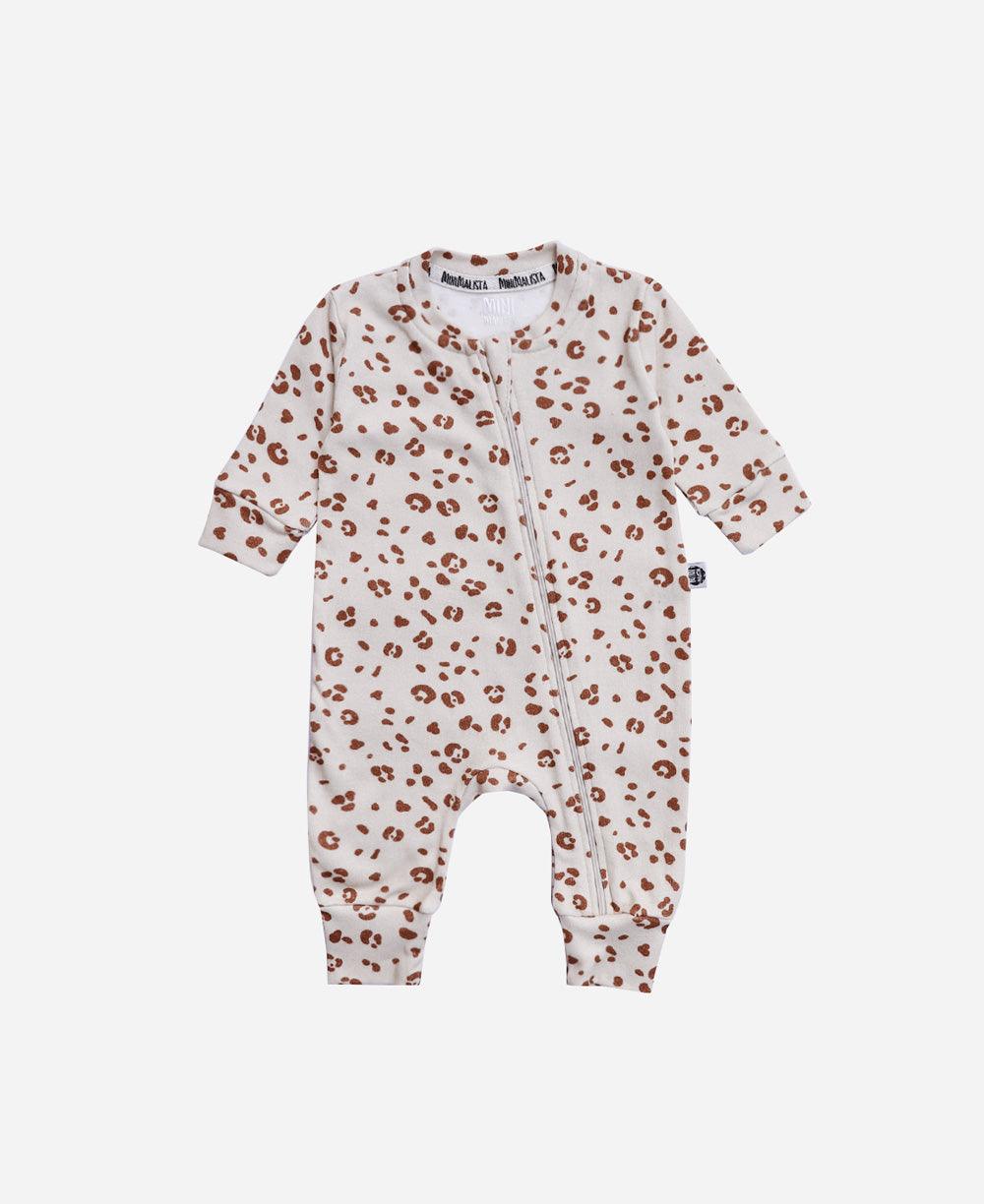 Macacão de Bebê Ziper Unissex Jaguar - MiniMalista Baby - b2b, Baby, com-desconto-mm10, Meia Estação, Menina, tab-tam-macacão-ziper -bebê-minimalista-estiloso