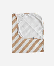 Manta de Malha de Algodão para Bebês | Listras Diagonais Bege - MiniMalista Baby - 0.2, b2b, Baby, black-friday, com-desconto-mm10, Meia Estação, Menino, Neutro, tab-tam-manta, Unissex -bebê-minimalista-estiloso