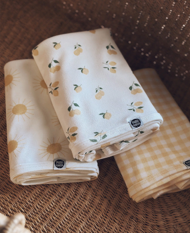 Manta de Malha de Algodão para Bebês | Solar