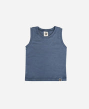 Regata Infantil Unissex MiniMalista Liso Azul - MiniMalista Baby - 0.3, 0.45, b2b, black-friday, Calor, com-desconto-mm10, Menino, tab-tam-regata, Verão -bebê-minimalista-estiloso