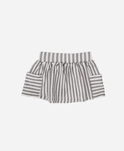 Saia Bolso Infantil | Listras Retrô Cinza - MiniMalista Baby - 0.35, b2b, black-friday, Calor, Kids, Menina, minime, outlet, SALE-FINAL, tab-tam-saia-bolso-1, Verão -bebê-minimalista-estiloso