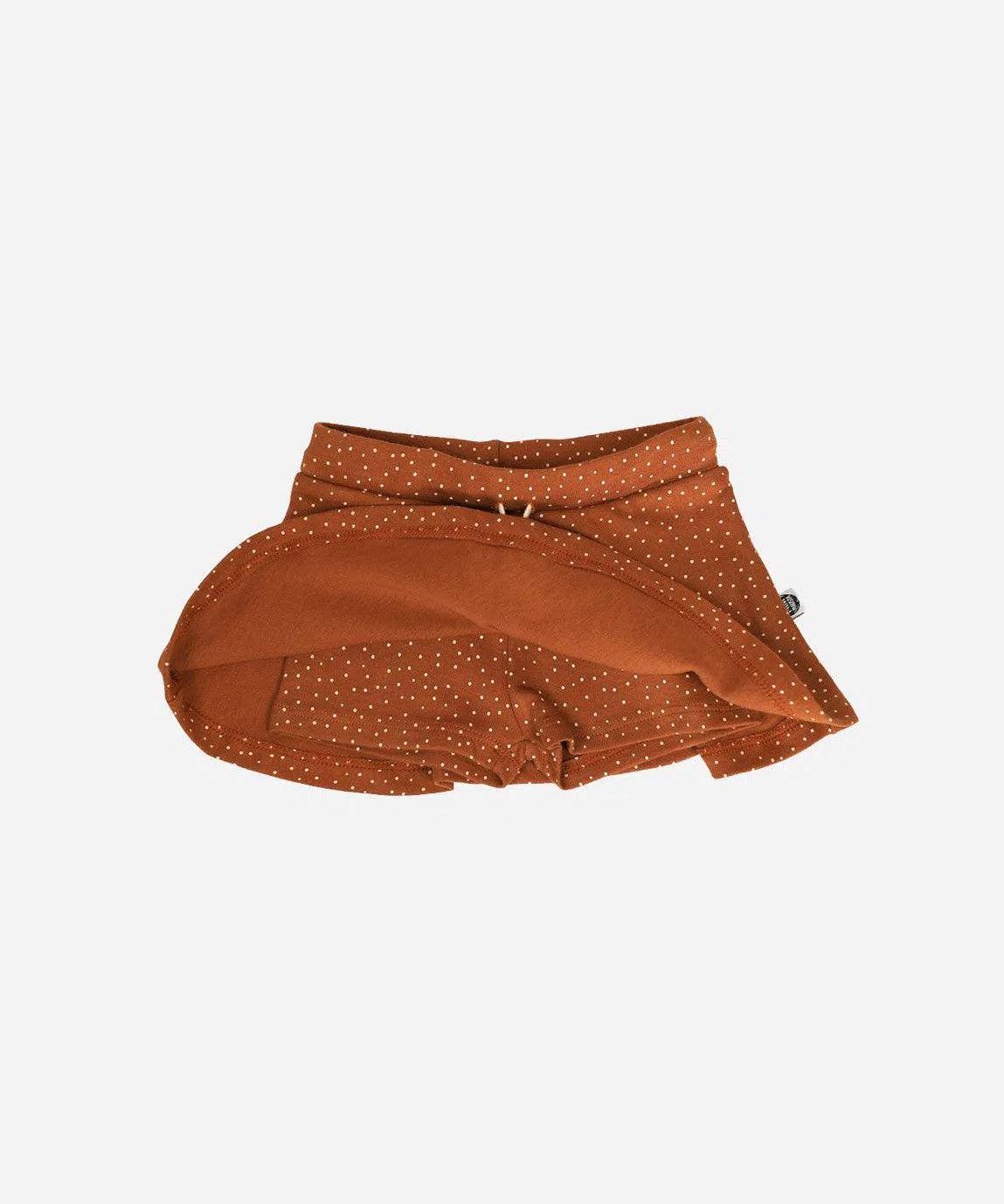 Saia-Shorts Infantil Minimalista | Bolinhas Outono - MiniMalista Baby - 0.3, 0.35, b2b, black-friday, Calor, com-desconto-mm10, Kids, Menina, tab-tam-short-saia, Verão -bebê-minimalista-estiloso