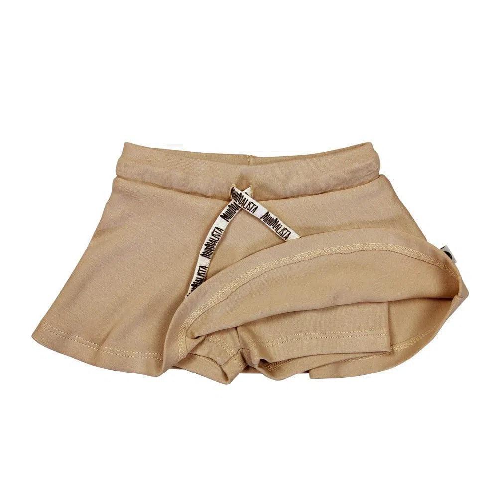 Saia-Shorts Infantil MiniMalista | Liso Beige - MiniMalista Baby - 0.3, b2b, black-friday, Calor, com-desconto-mm10, Kids, Menina, tab-tam-short-saia, Verão -bebê-minimalista-estiloso