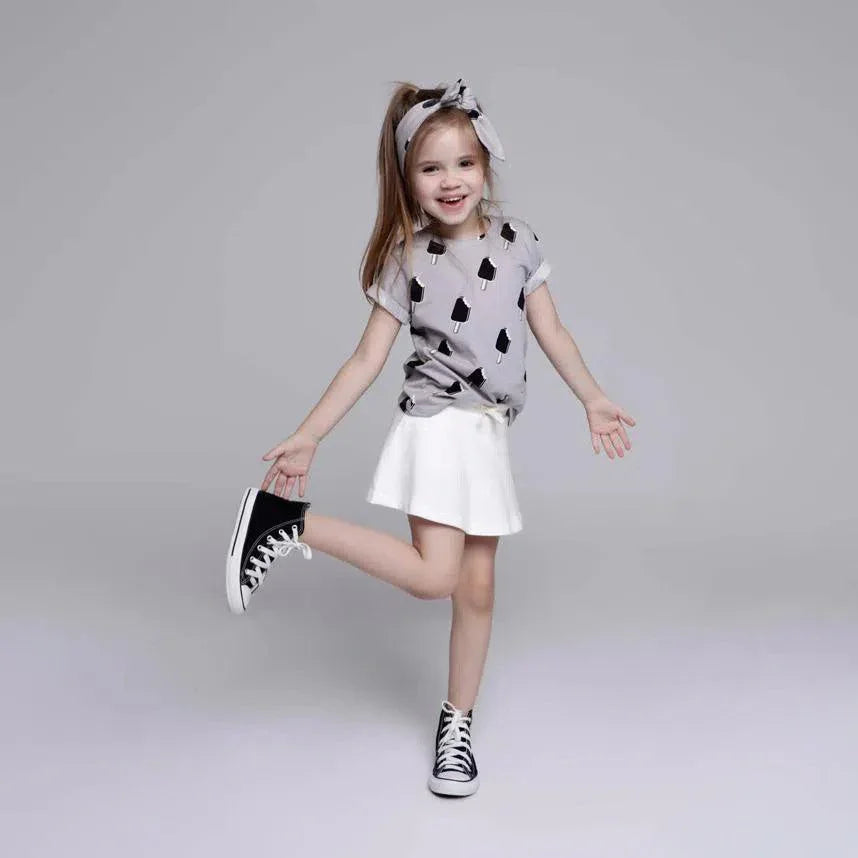 Saia-Shorts Infantil MiniMalista | Liso Branco Off - MiniMalista Baby - 0.25, 0.3, Ano Novo, anonovo, b2b, black-friday, Calor, com-desconto-mm10, Kids, Menina, new, Reveillon, tab-tam-short-saia, Verão -bebê-minimalista-estiloso