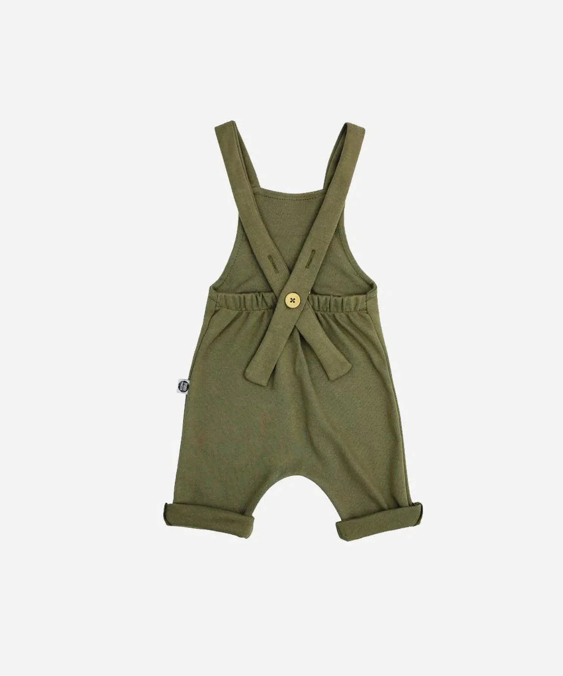 Salopette Infantil Unissex MiniMalista Liso Oliva - MiniMalista Baby - b2b, Meia Estação, Menina, Menino, outlet, tab-tam-salopette -bebê-minimalista-estiloso