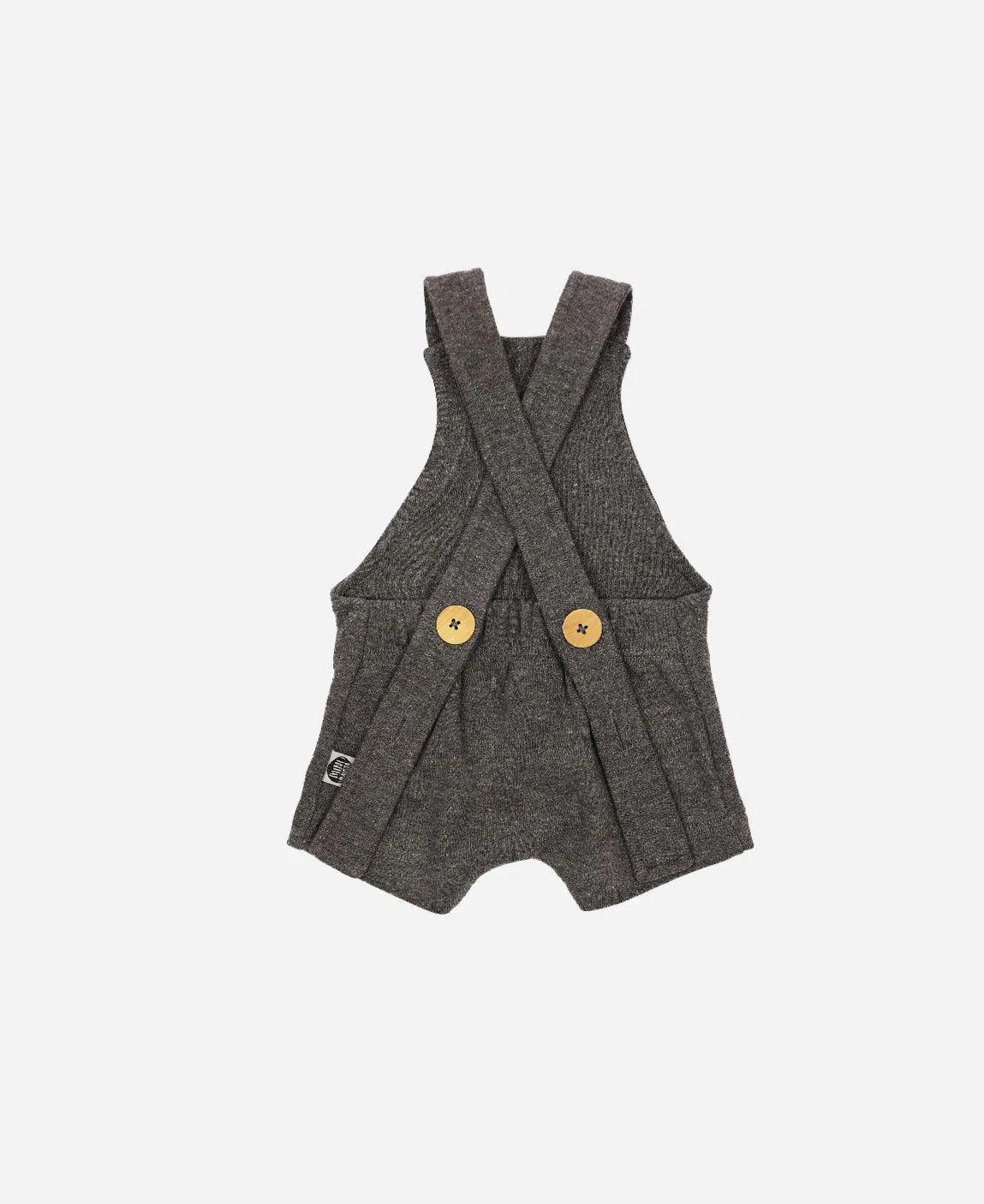 Salopette Verão Unissex MiniMalista Liso | Mescla Escuro - MiniMalista Baby - 0.3, b2b, black-friday, Calor, com-desconto-mm10, Menino, tab-tam-salopette-verão, Verão -bebê-minimalista-estiloso